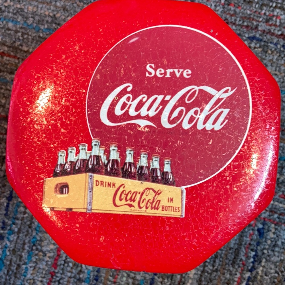 Vintage Coca Cola tin canister